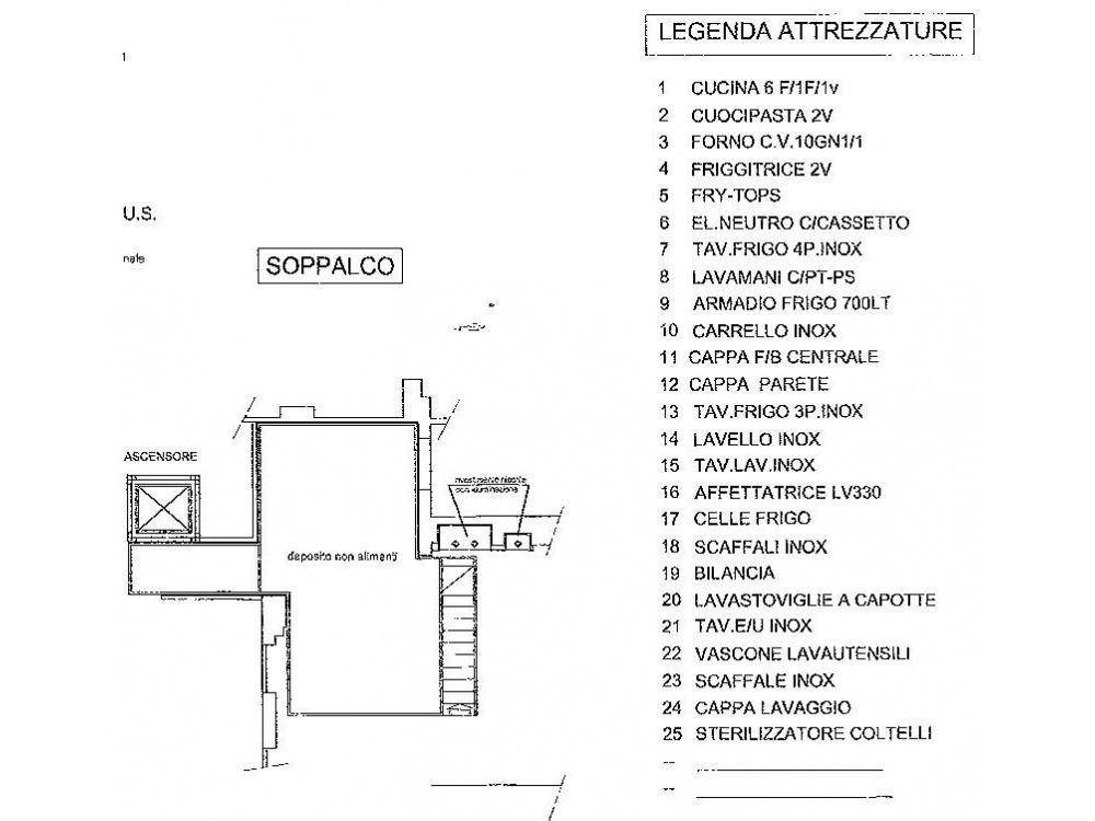Planimetria — vendita Palazzina commerciale con Canne Fumarie