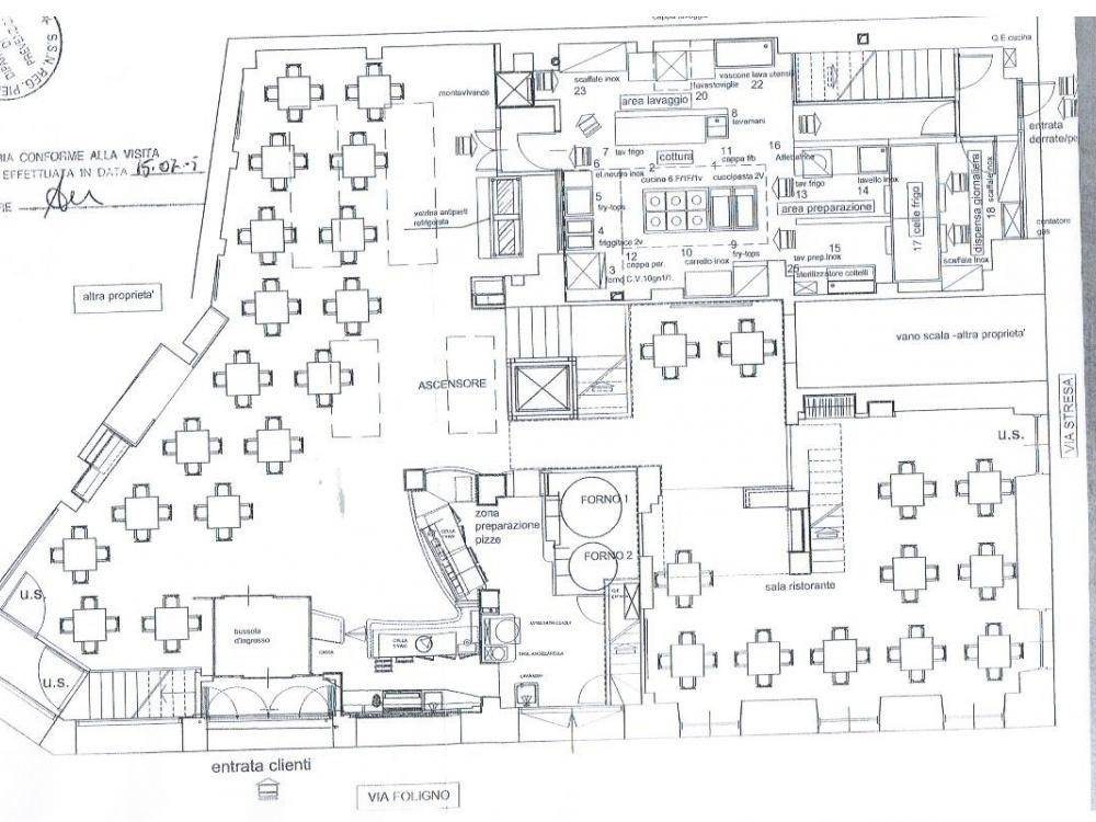 Planimetria — vendita Palazzina commerciale con Canne Fumarie